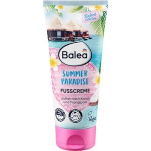 Balea Voetcrème Summer Paradise | 1x 100ml - Frisse geur van kokosnoot en frangipani | Limited Edition 2025