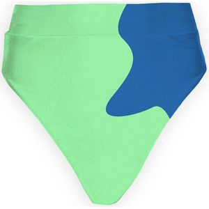 Sea'sons Official - Kleurveranderend - High Waist Bikinibroek - Blauw-Groen - M