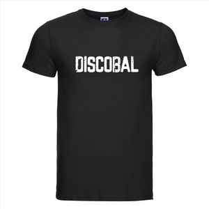T-shirt Discobal | Festival | Zwart | Maat XXL