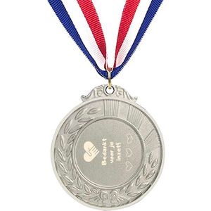 Akyol - bedankt voor je inzet medaille zilverkleuring - Bedankt - bedankt voor alles - cadeau - bedankje - gift