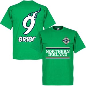 Noord Ierland Will Grigg 9 Team T-Shirt - XL