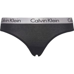 CALVIN KLEIN CK RADIANT COTTON THONG Onderbroek Vrouwen - Zwart