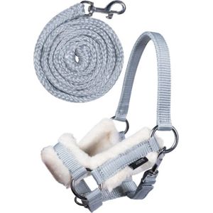 HKM Halster en Halstertouw voor Stokpaard - Hobby Horseing - Grijs