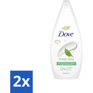 2 x Dove Douchecrème - Fresh Care - 720 ml - Douchecrème - Dove - Hydratatie - Zachte Huid - Douchegel