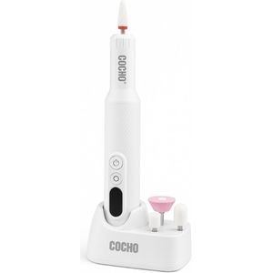 COCHO® Elektrische Nagelfrees – Pedicureset met Nagelvijl Bitjes – Professionele Elektrische Nagelvijl – Voor Manicure & Pedicure – Zwart