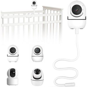 Babyfoonhouder - Compatibel met de meeste babyfoonmerken (wit)