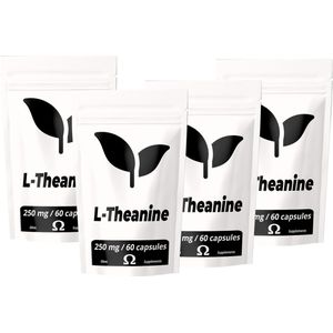 Ohm - L-Theanine - 250 mg - 240 vegan capsules- Supplement - Concentratie - Kalmerend - Studeren - Groene Thee Extract