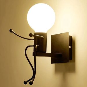Designer Wandlamp met zittend lampje - Grappig - Decoratief - Verlichting Lamp - Chill - Relax - Kantoor - Kinderkamer - Kamer - Studeerkamer - School - Student