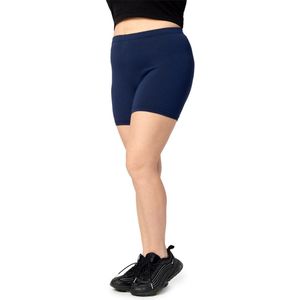 Merry Style – Leggings - Grote Maten – Dames – Kort – Katoen – DonkerMelange – Marineblauw – 3XL - MS-MS10-457-LE
