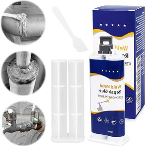 100 ml extra sterke metaallijm - waterdichte en hittebestendige 2K lijm - voor stalen, metalen en gietijzeren materialen .
