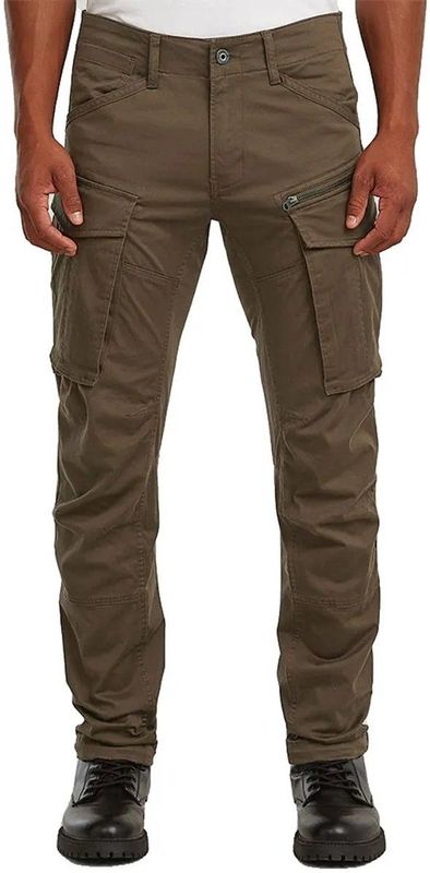Rovic Zip 3D Regular Tapered Broek - Bruin - Heren