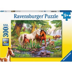 Ravensburger Puzzel Wilde Paarden bij de Rivier (300 Stukjes, Thema Paarden)