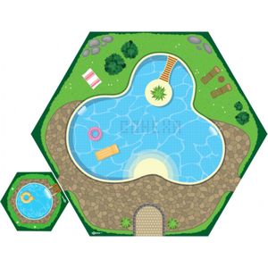 Gohexa – Village Summerpool + 1 mini speelmat - voor binnen en buiten