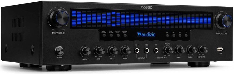 Audizio - AV560EQ - 5.1 Versterker - Surround Versterker - 390W