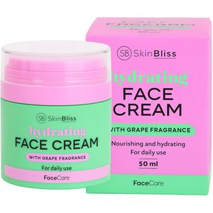 Skin Bliss FaceCare | Gezichtscrème | Aloë vera & druivenpitolie | Niacinamide | Acne & Puisten crème | Crème tegen een droge huid en roodheid | Acne, poriën reinigen, acnevlekken herstellen, de huid hydrateren |Anti-Onzuiverheden Verzorging |50 ml