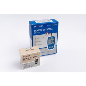 Bloedglucosemeter - Alles in 1 Pakket - Bloedglucosemeter - Inclusief 50 Teststrips en Lancets