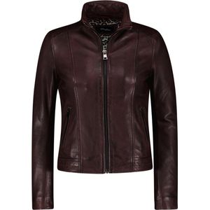 Donders Jas Leather Jacket 57488 Bordeaux Dames Maat - 38