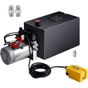 Hydraulische Pomp, 3,75 gal,Dubbelwerkende Eenheid, 0,91 Gpm, 220 Bar max, Druk, Dc 12 V Hydraulische Pomp voor Kipwagens, Autoliften
