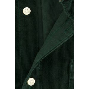 Barbour casual overhemd groen effen corduroy Tailored Fit
