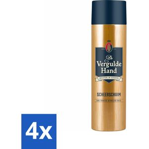 Vergulde Hand Scheerschuim 250 ml - Voordeelverpakking - 4 stuks