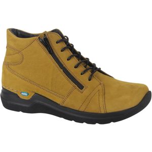 Wolky - Why - Veterboot - Mosterdgeel - Comfort Casual Wandelbottine