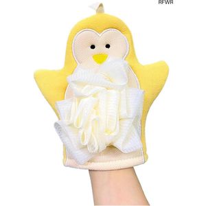 RFWR® Dubbelzijdige Scrub Handschoen voor Bad en Douche - Loofah Spons en Rijke Schuimt Doek voor Het Hele Gezinnen