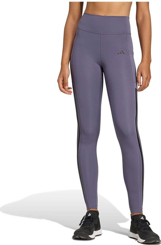 adidas - Optime 3 Stripes - Trainingslegging - Zwart - Full Length