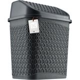 KADAX - Vuilnisemmer - Grijs - 6,2 Liter - Met Kanteldeksel