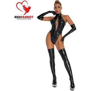 3 delige latex BDSM Bodysuit | Leder | Handschoenen | Kousen | Body | Professionele erotische kleding | Lingerie | Kamasutra | Dames kleding | S tot en met XXL