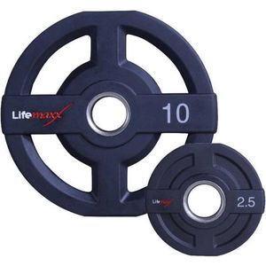 Lifemaxx Polyurethaan Olympische halterschijf - Gewichten - 50mm - 25 kg