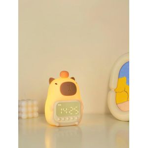 Kinderwekker met dubbele alarmfunctie, volumeregeling, sluimerfunctie, 5 beltonen en nachtverlichting