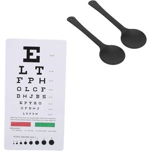 Dubbelzijdige Oogkaart - Kleurzichttest - 2 Stuks Oogoccluder Inbegrepen - Optometrisch Onderzoek op Afstand van 6 Inch - Ideaal voor Optometristen en Oogartsen Studenten