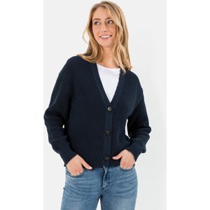 camel active Boxy Vest in gebreide kwaliteit - Maat womenswear-M - Blauw