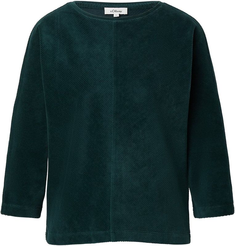 Sweatshirt - Corduroy - Casual - 3/4-mouwen