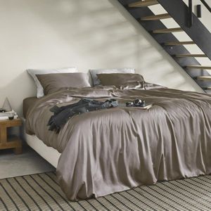 KOALA HUG - Dekbedovertrek - Taupe Brown - 100% Tencel Lyocell - Lits-jumeaux 240x220 + 2 Kussenslopen 60x70