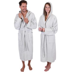 Badstofbadjas met capuchon voor heren en dames 100% katoenen saunabad Lange badjas saunajurk