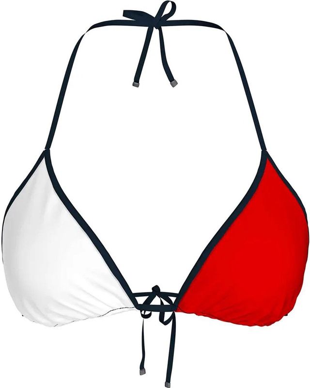 TOMMY HILFIGER - Bikinitop - Kleurblokken - Halter - V-hals