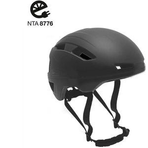 Falkx Snorscooter / Speed pedelec helm - Maat M ( 55-58CM) - Mat Zwart - Unisex - NTA 8776 Goedgekeurd - Geschikt Voor Helmplicht