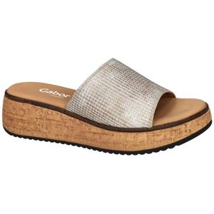 Gabor -Dames - metallic - slippers & muiltjes - maat 40.5