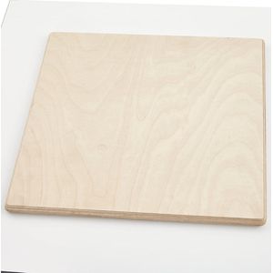 Alterego Wit, vierkant tafelbad 'PLANO' 60x60cm uit gecompresseerd hars