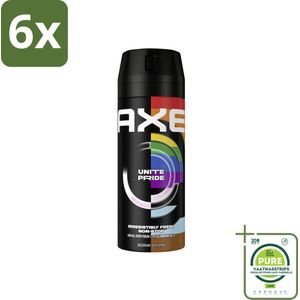 AXE - Deodorant Spray - Unite - Verzorgend - Kruidige Geur - 150 ml - Voordeelverpakking - 6 stuks - AXE deodorant - Mannelijke geur