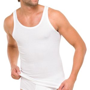 Schiesser Heren onderhemd 4 pack Cotton Essentials dubbelrib