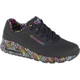 Skechers Uno-Loving Love 155506-BBK, Vrouwen, Zwart, Sneakers, maat: 38,5