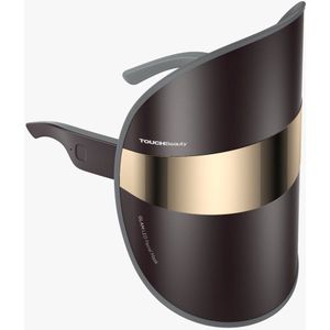 TouchBeauty – led masker therapie licht – Draadloos & Ultralicht – Ergonomisch Design – Oplaadbaar via USB-C – LED Lichttherapie Masker voor Huidverzorging – Zwart