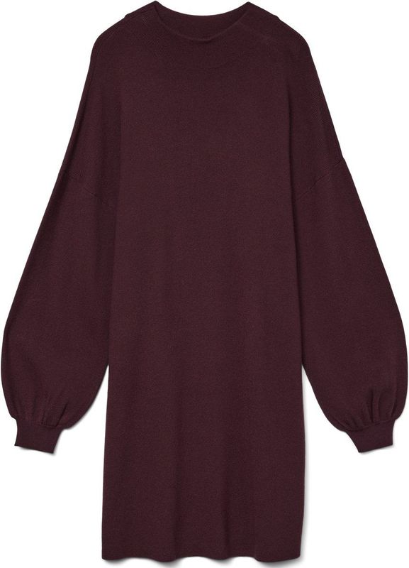 Vero Moda - Nancy - Gebreide Jurk - Hoge Hals - Lange Mouwen - Losse Pasvorm