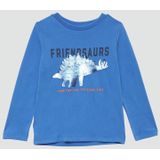 Shirt - Pailletten - Katoen - Motiefprint - Lange Mouw