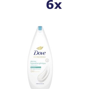 6x Dove 750ml douchecrème hypoallergeen