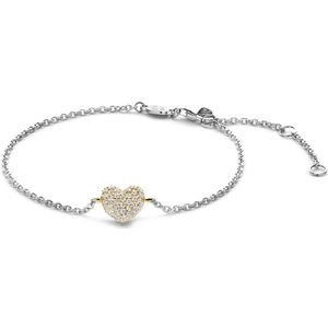 TI SENTO - Armband - Goud - 925 Sterling Zilver - Pavé Hart