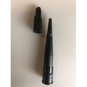 Kitspuitjes-tuit koker-kit-spuitmondjes 20 stuks met schroefdop