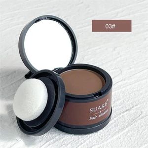 SUAKE - Haarpoeder voor de haarlijn en kruin - Haarverf - Haarvezels - Licht bruin - Haarlijn Schaduwpoeder, 1 stuk, 4g, Natuurlijke Verfraaiing Contour, Vul Sprietig Haar, voor Gezicht, Haar, Wenkbrauwen, Baard, Crème Textuur